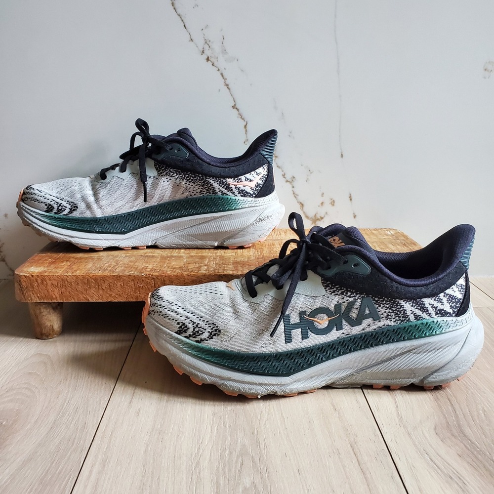Hoka Sneakers Womens 8.5 Grey Trail All Terrain Challenger ATR 7 Running Shoes